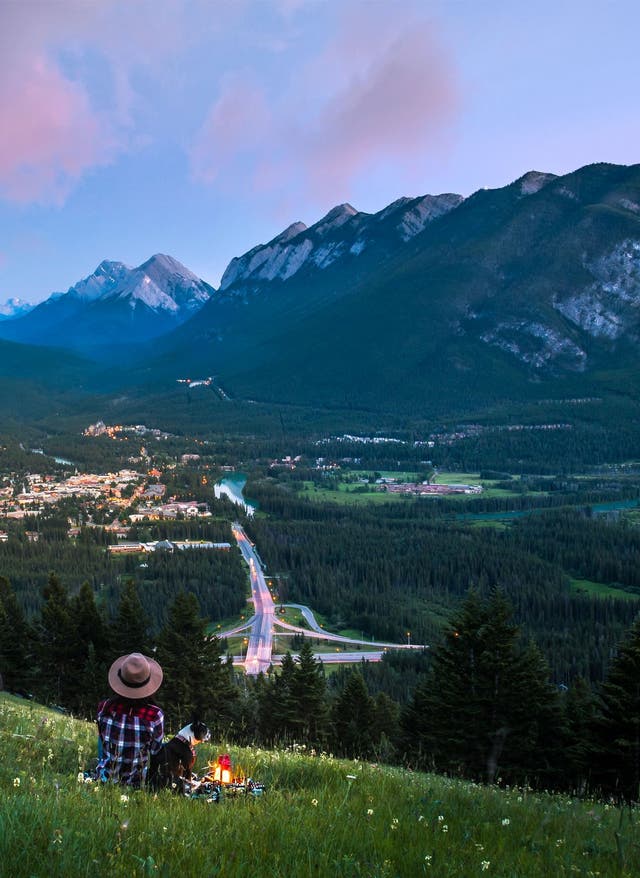 Zu den Hotels Alberta Sonnenuntergang
