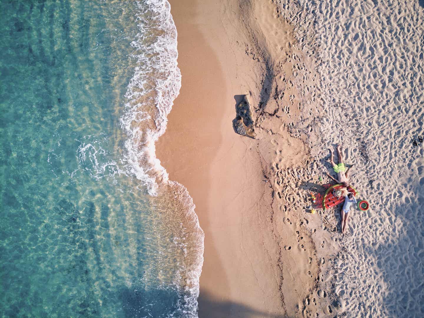 Zu zweit an einem Chalkidiki-Strand