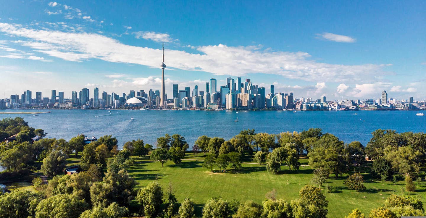 Luftaufnahme von der Skyline von Toronto