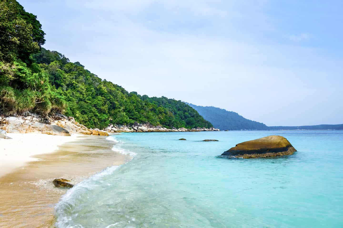 Malaysias Reisezeit. Turtle-Beach auf den Perhentian-Inseln