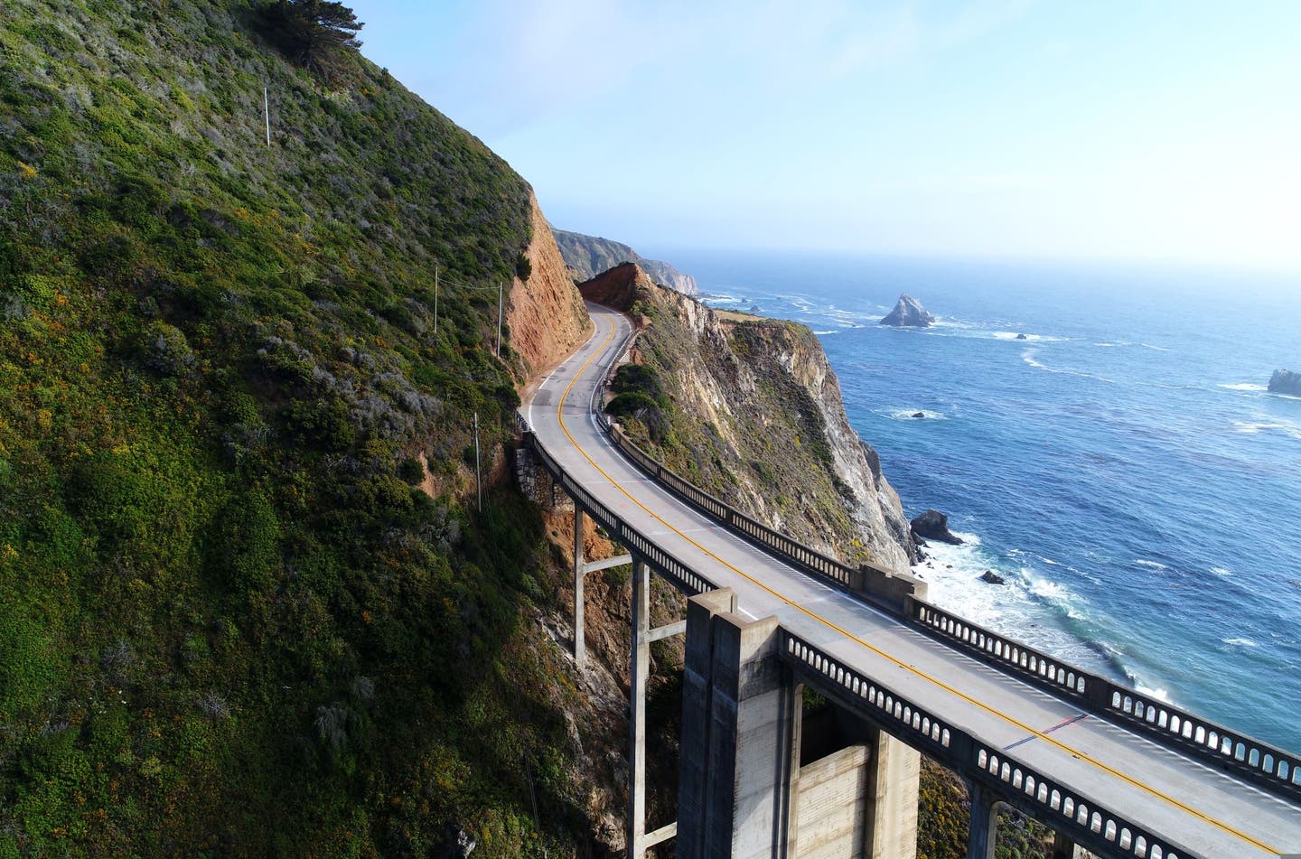 Die Rocky Creek Bridge in Kalifornien