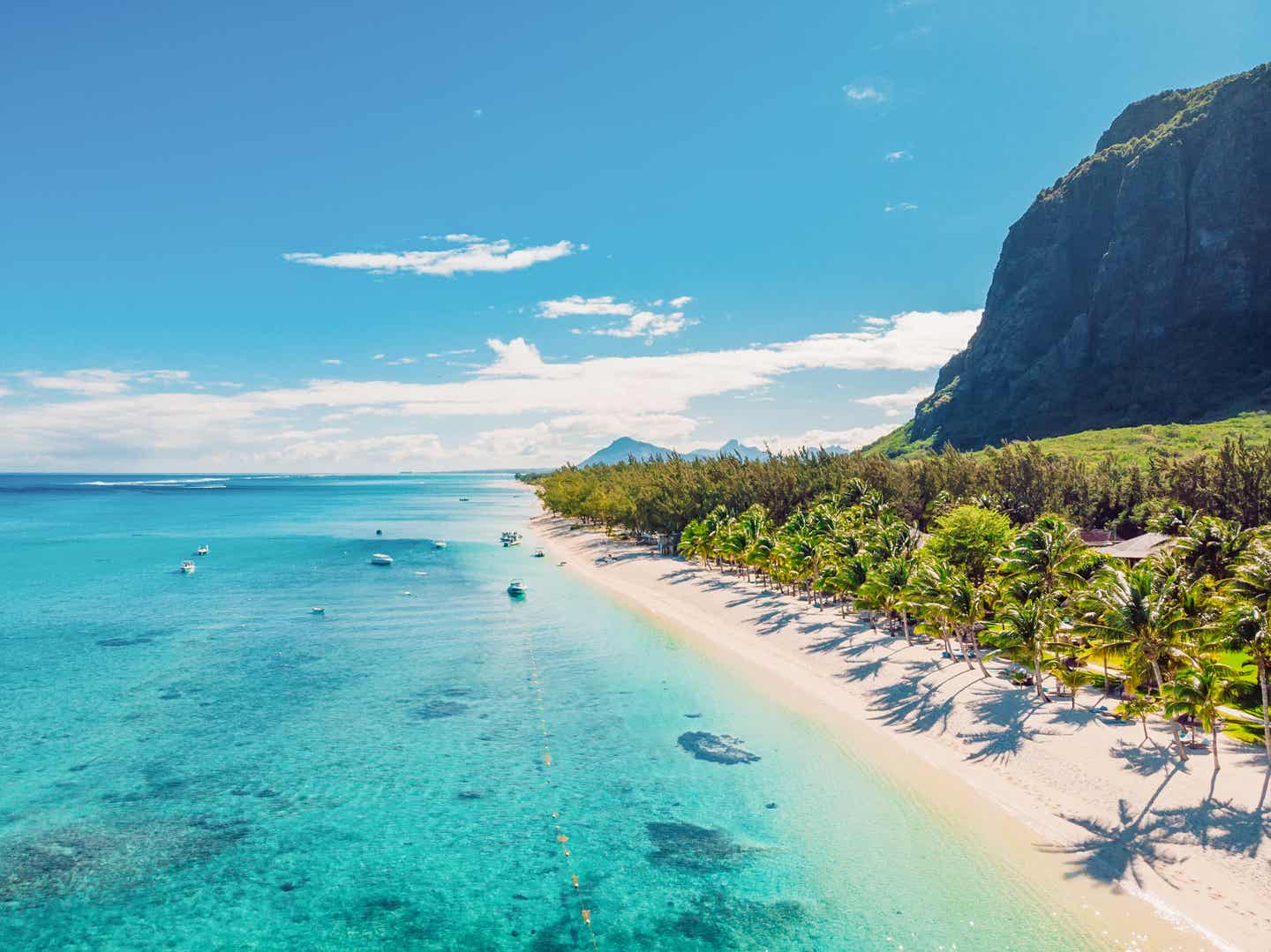 Der Strand Le Morne auf Mauritius