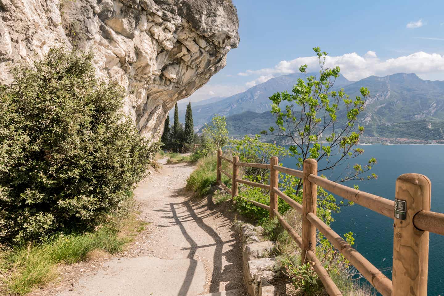 Radweg Ponale Riva del Garda am Gardasee in Italien