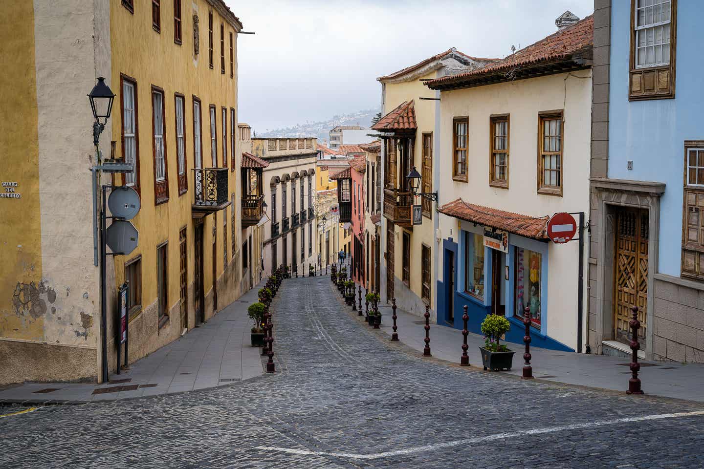 Aufnahme von einer Gasse in La Orotava auf Teneriffa