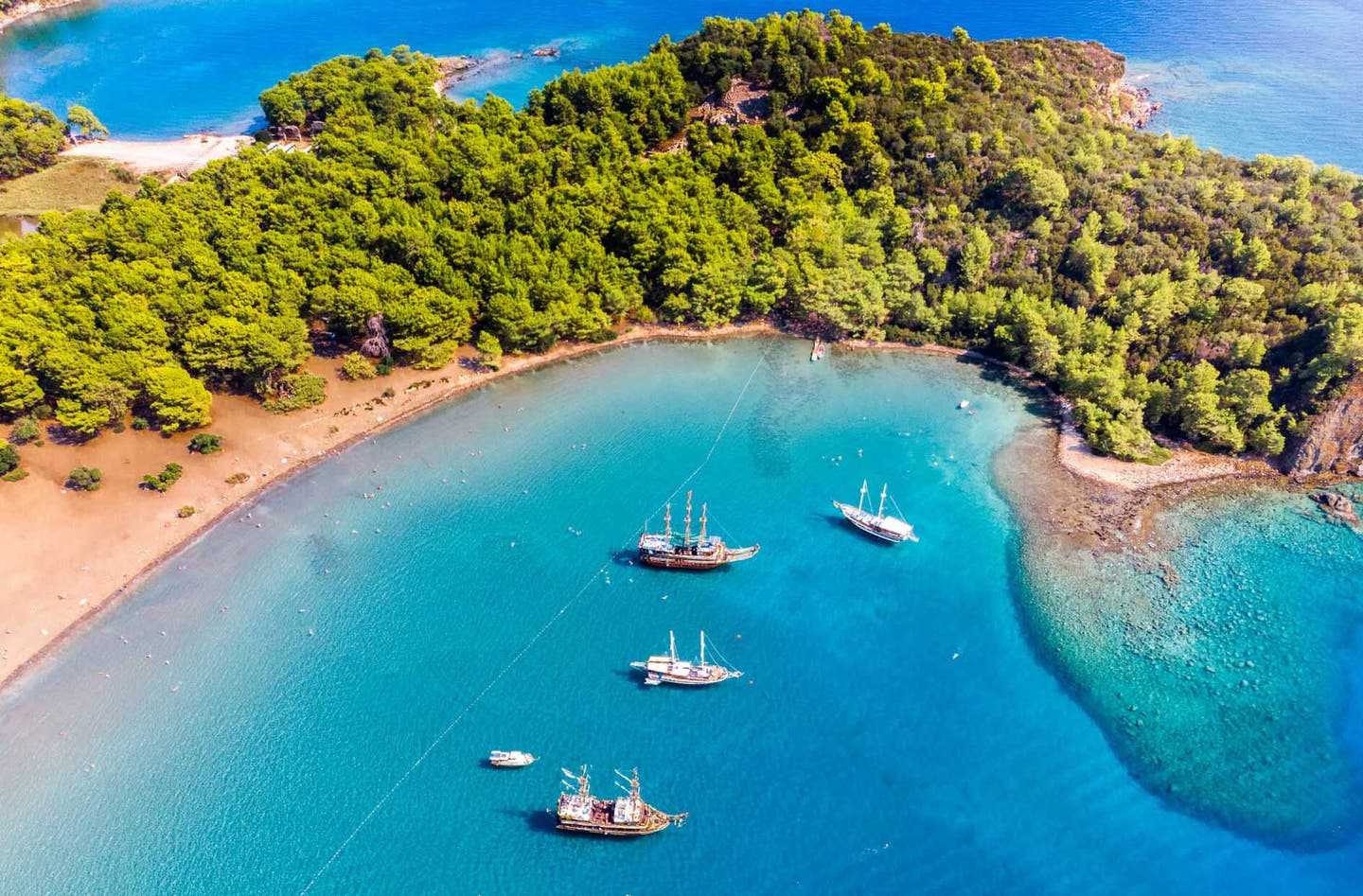 Phaselis-Bucht an der Türkischen Riviera