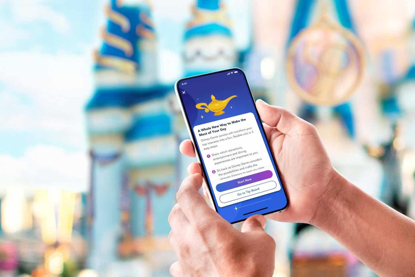 Disney Genie App auf dem Handy