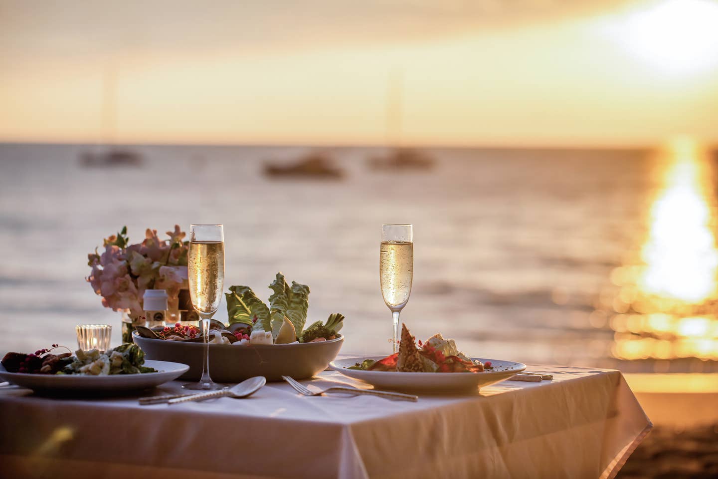 Dinner am Meer