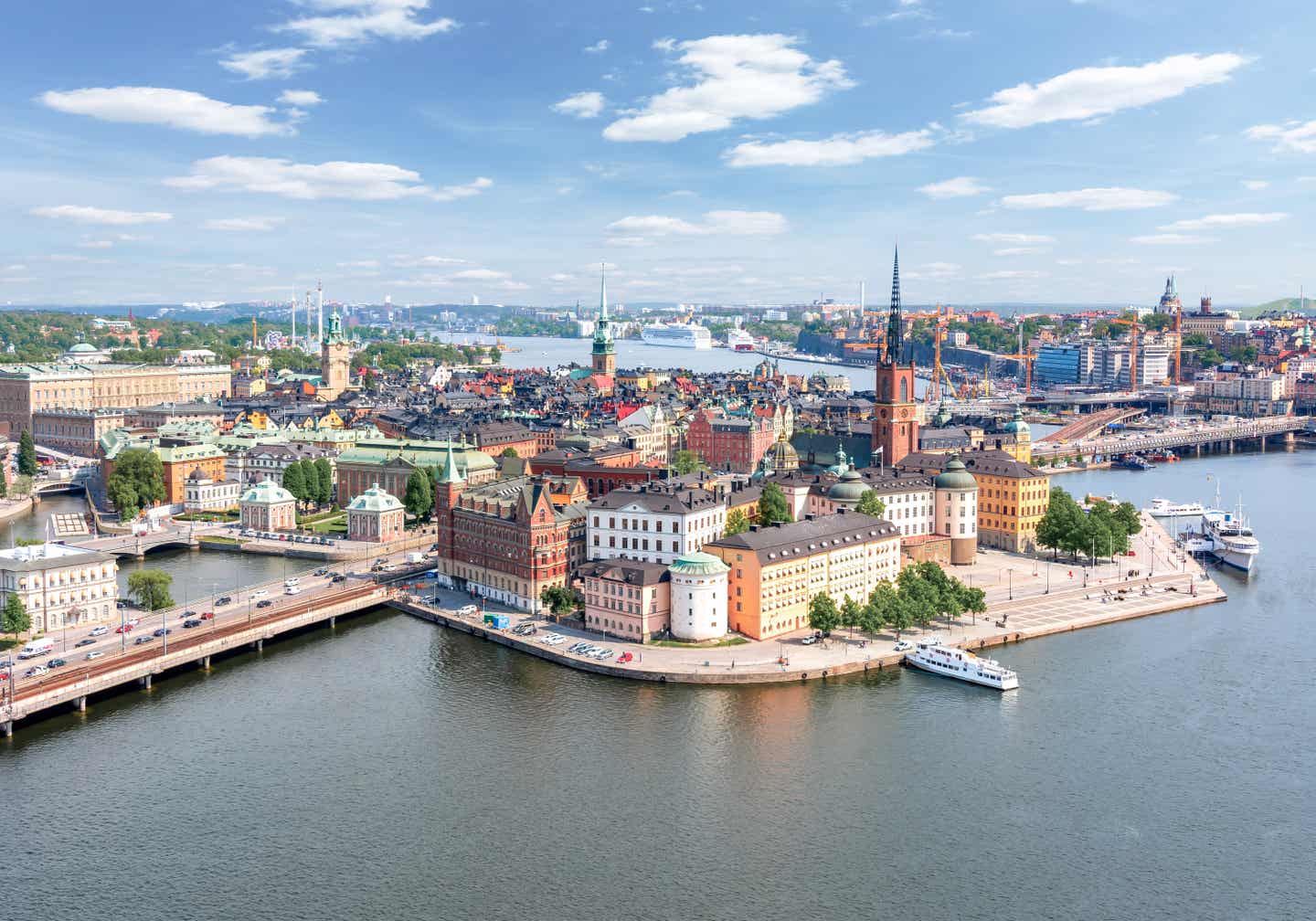 Blick auf Stockholm zu Schwedens bester Reisezeit genießen