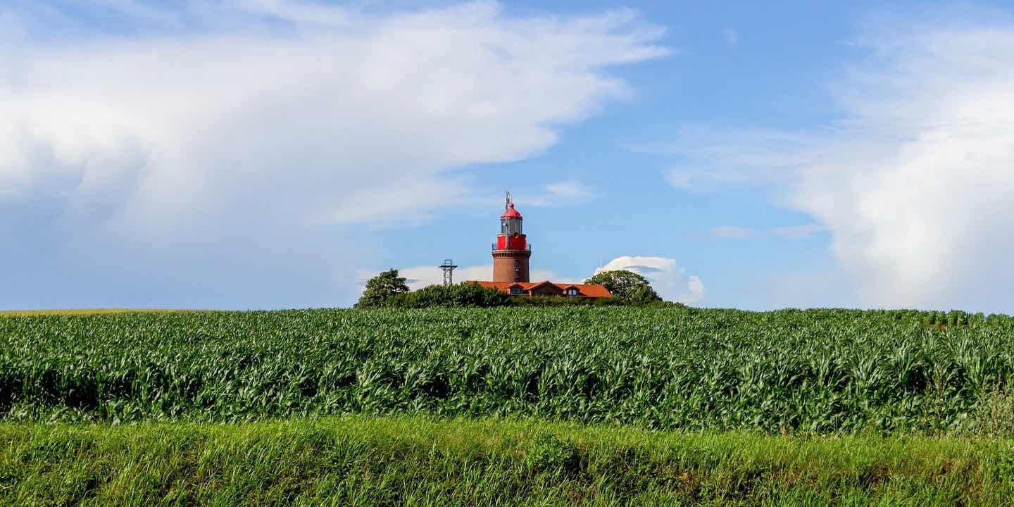 Leuchtturm von Bastdorf an der Ostsee