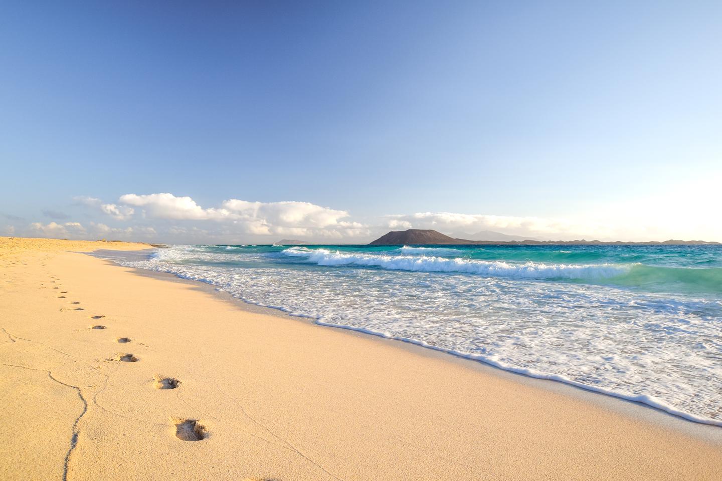 Der Strand von Corralejo auf Fuerteventura