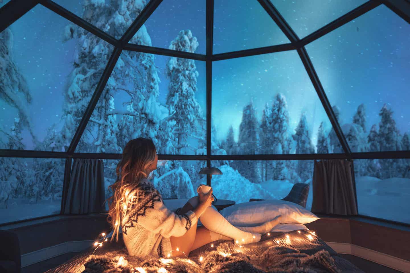 Warm Anziehen in Schwedisch Lappland