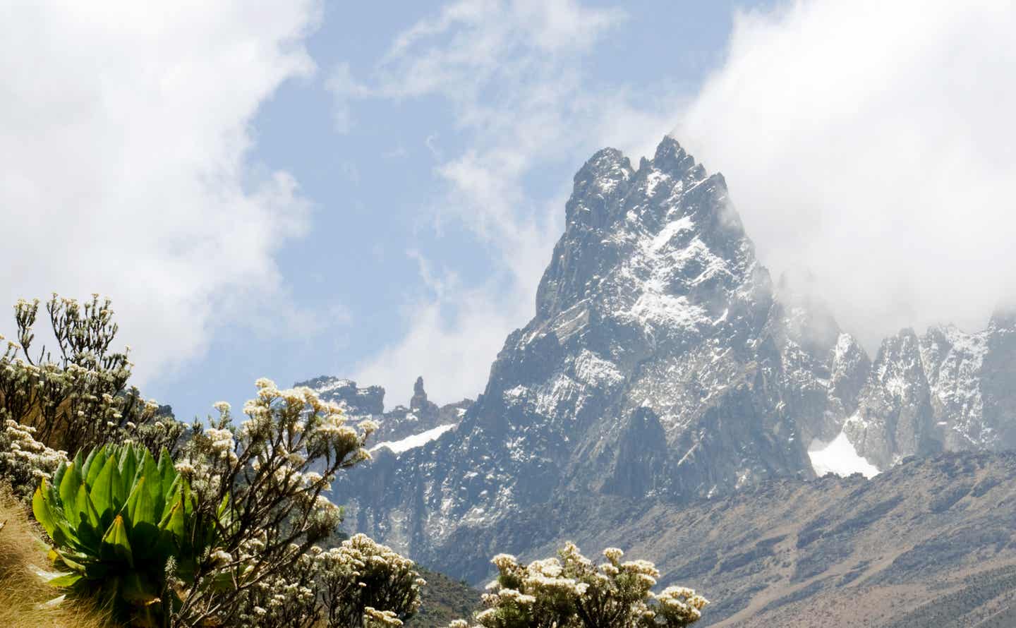 Blick auf den Mount Kenya
