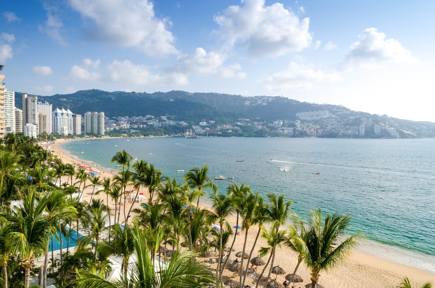 Schönste Orte Mexikos: Blick auf den Strand von Acapulco