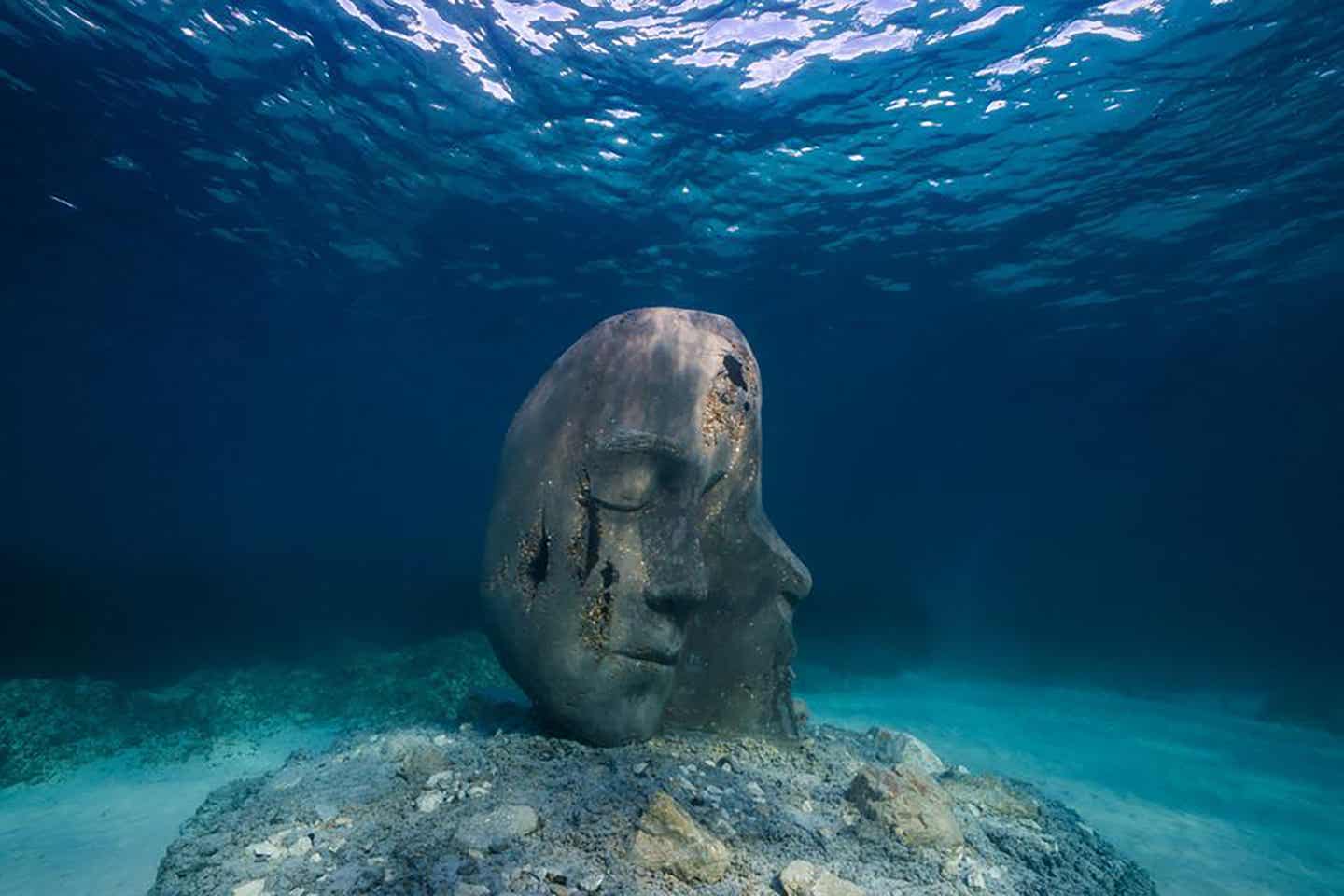 Unterwasserbüste – Jason deCaires Taylor