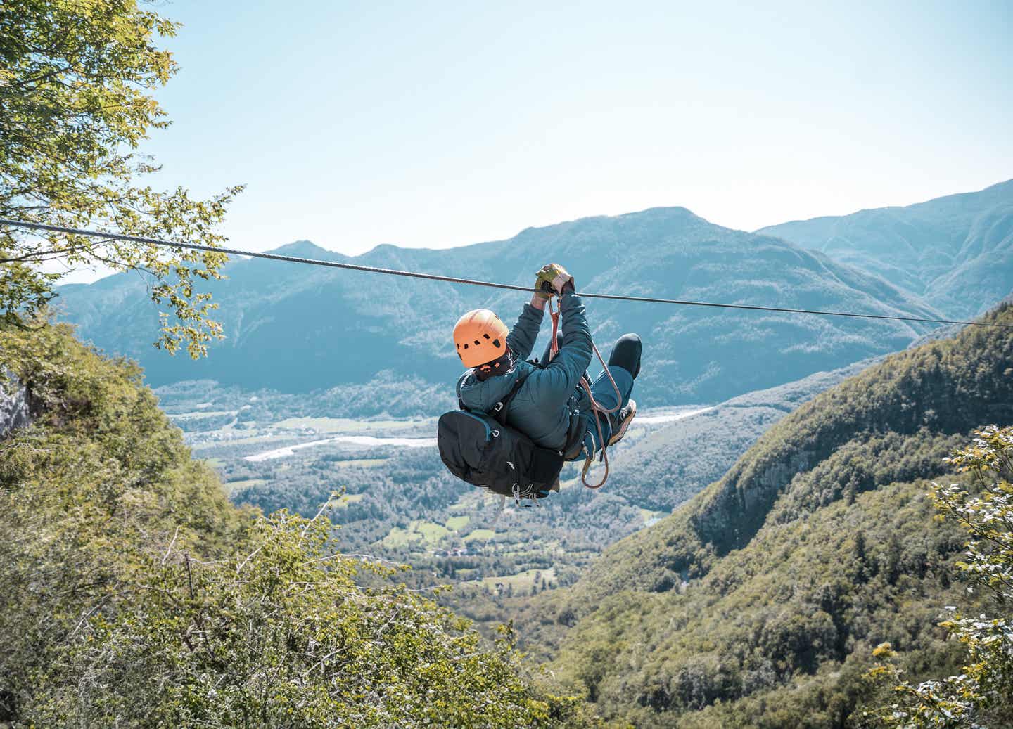 Zipline-Abenteuer im Slowenien Urlaub