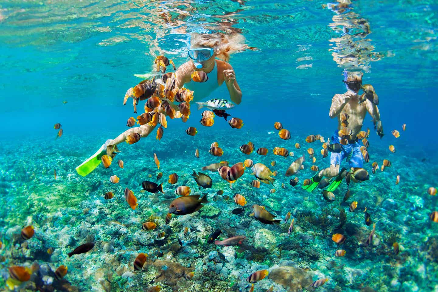 Wasser vor dem OBLU XPErience Ailafushi Hotel