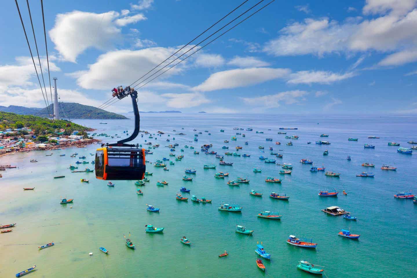 Hängekabine über dem Strand von Phu Quoc