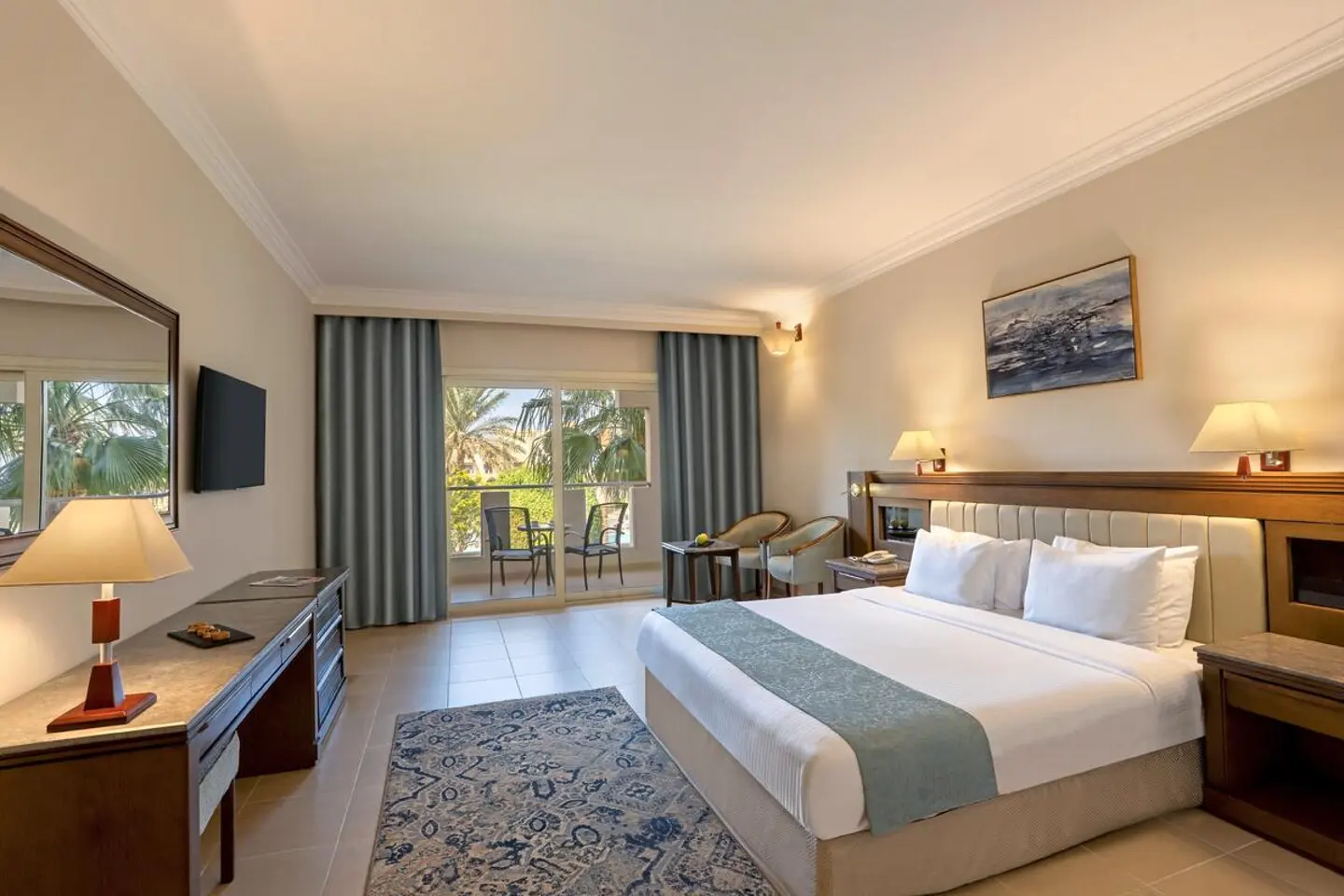 Wohnbeispiel Doppelzimmer Premium Poolblick