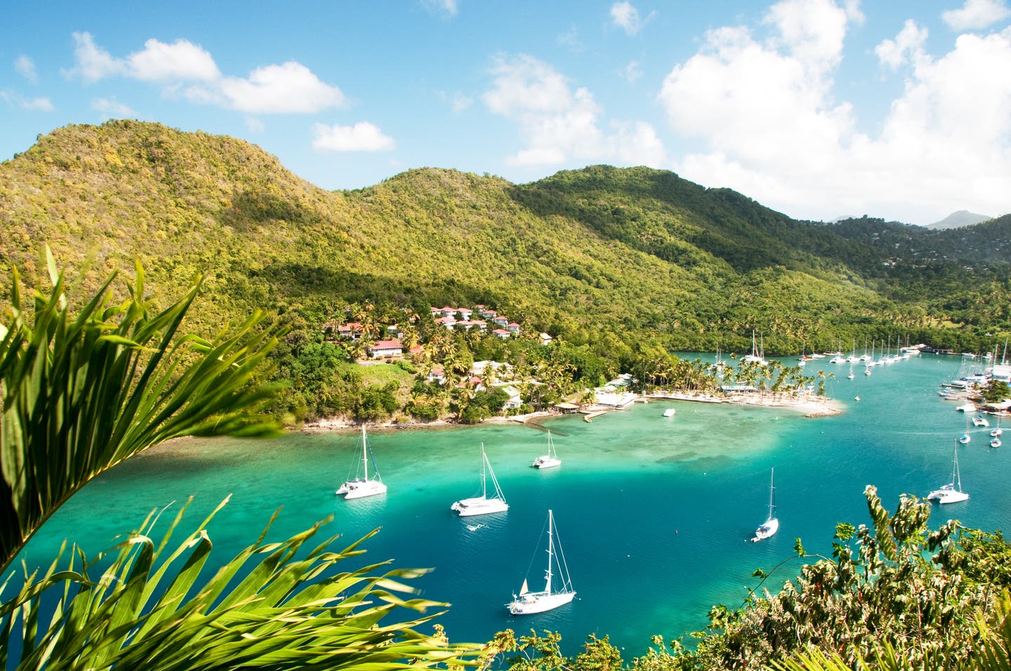 Marigot Bay in St. Lucia: Karibik bei bestem Wetter