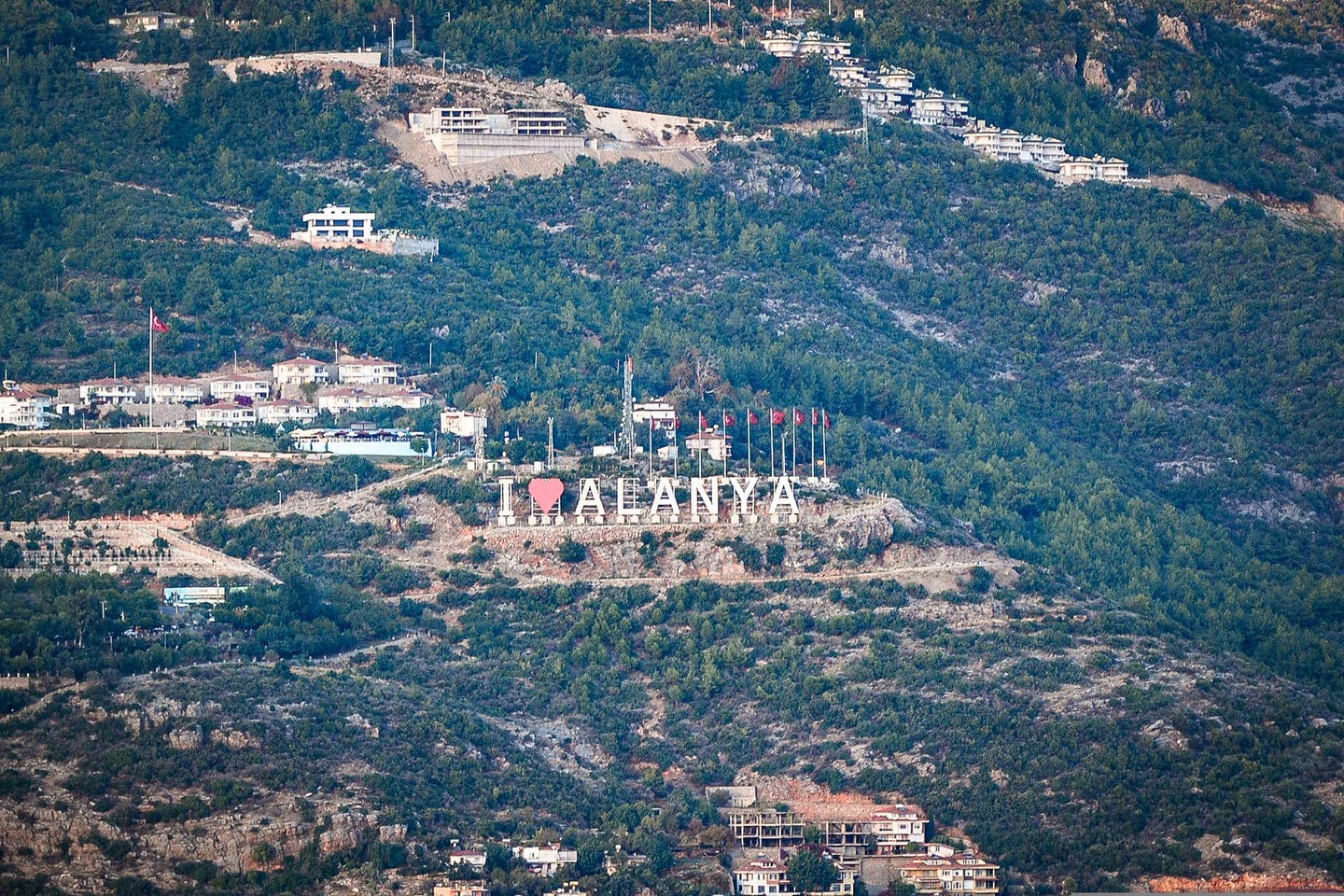 Moscheen und Minaret in Alanya