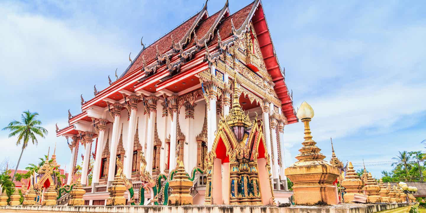 Der Wat Chalong Tempel in Phuket