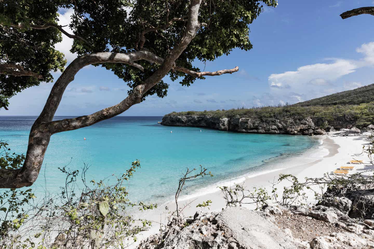 Curacao beste Reisezeit: Blick auf den Strand Grote Knip