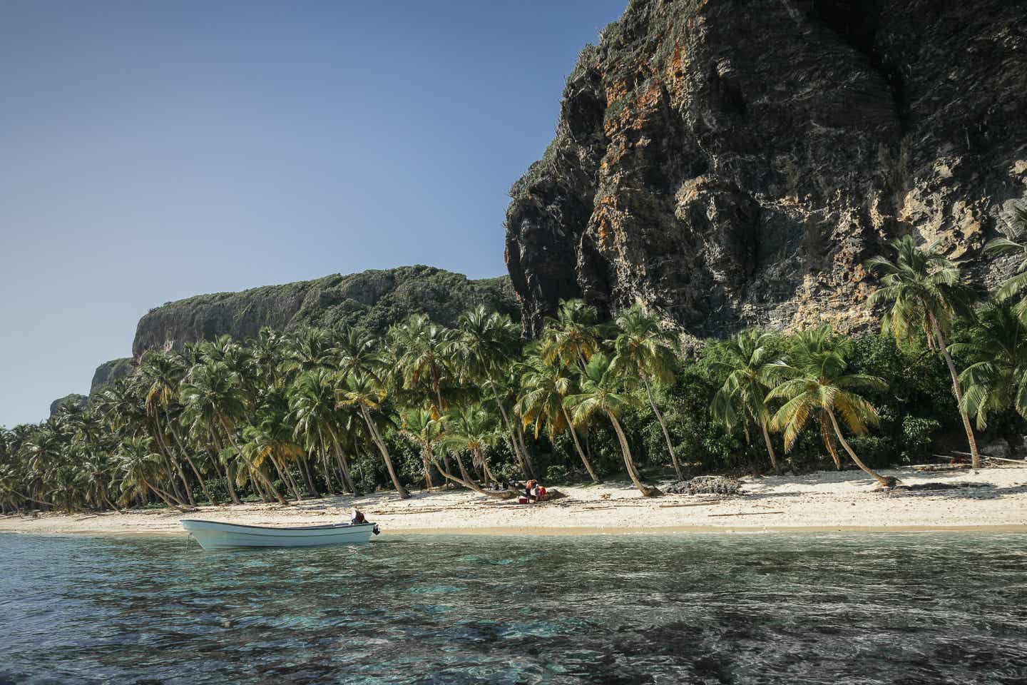 Der Strand Fronton in der Dominikanischen Republik, Karibik