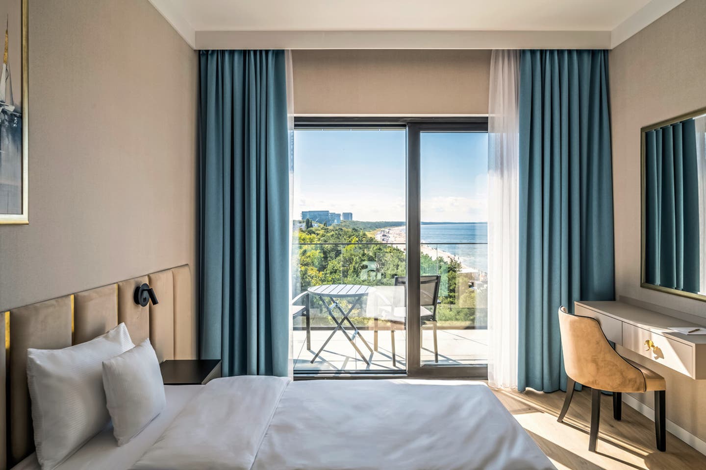 Wohnbeispiel Doppelzimmer Standard seitl. Meerblick