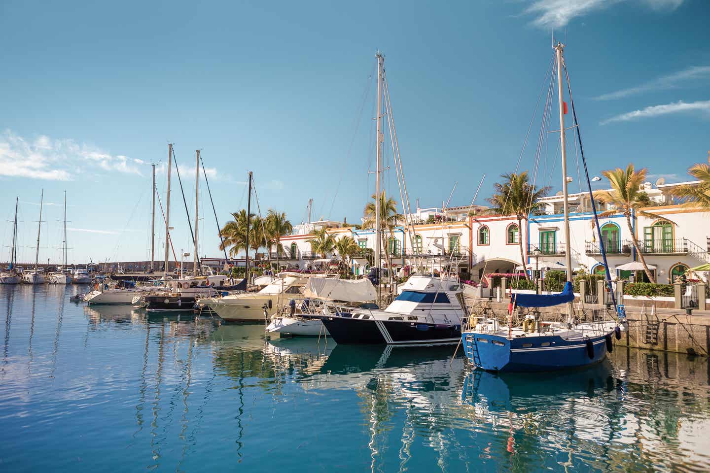 Der Hafen von Puerto de Mogán auf Gran Canaria.