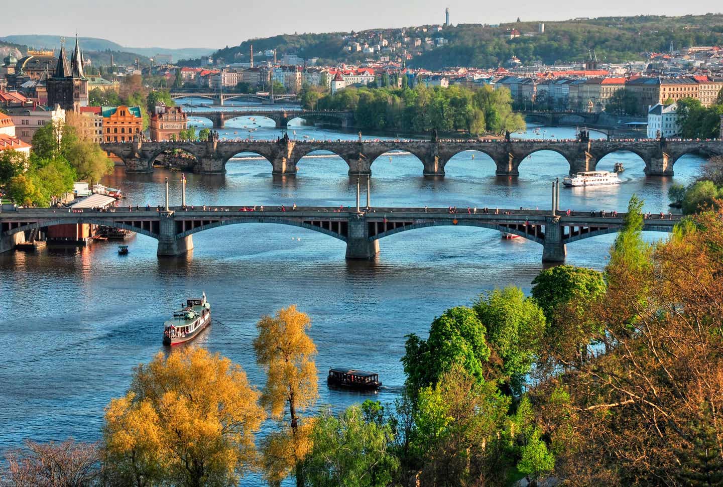 Die Moldau durch Prag