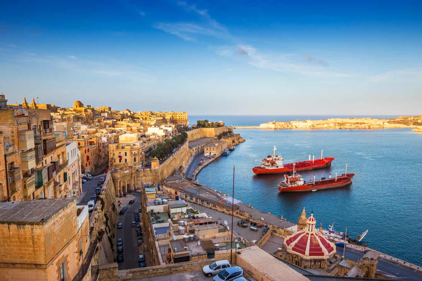 Grand Harbour in Valletta Malta