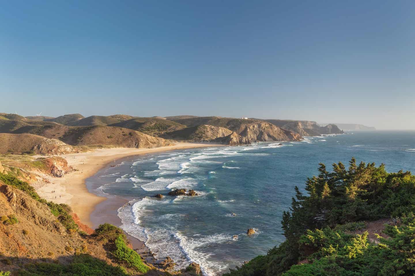 Am Strand von Carrapteira in Sagres