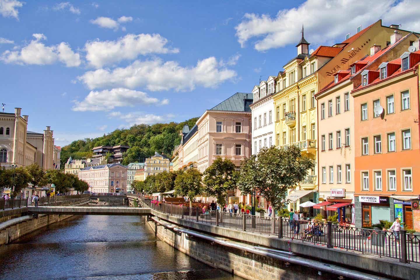 Stadt Karlsbad im tschechischen Erzgebirge