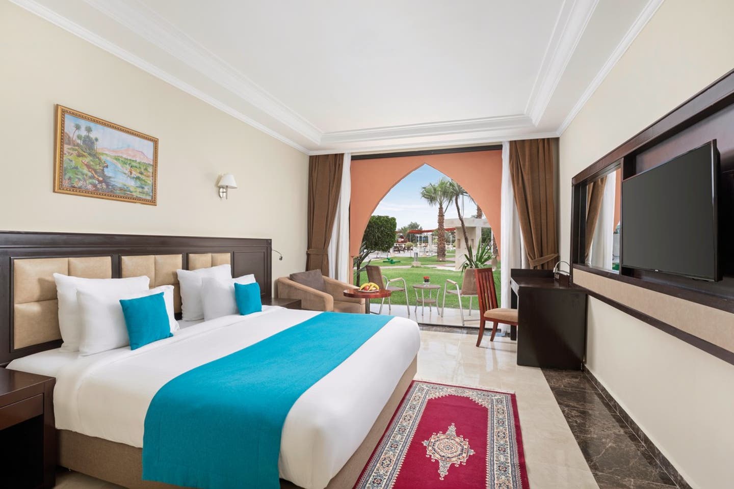 Wohnbeispiel Doppelzimmer Gartenblick