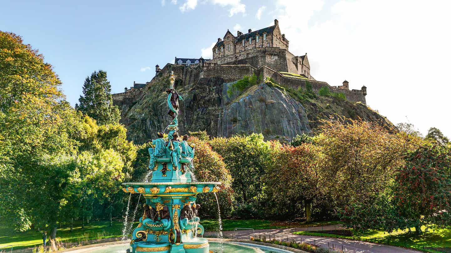 Städtetrip im November: Prices Street Gardens in Edinburgh