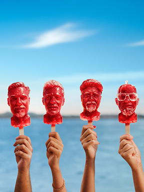 Angebote für Familien: Die Fantastischen Vier als Eis am Stiel