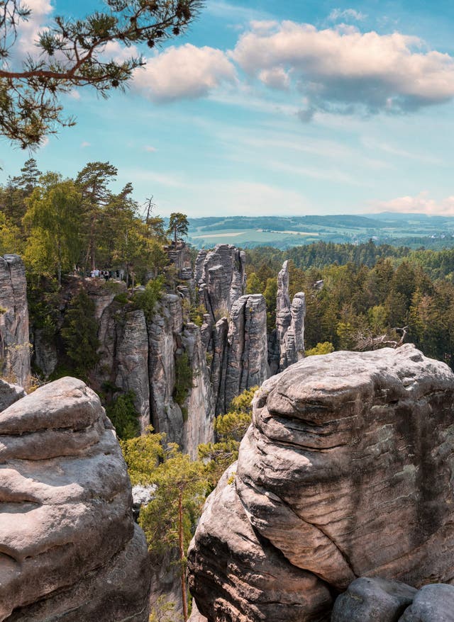 Last Minute nach Tschechien Aussichtspunkt in der böhmischen Schweiz, Tschechien