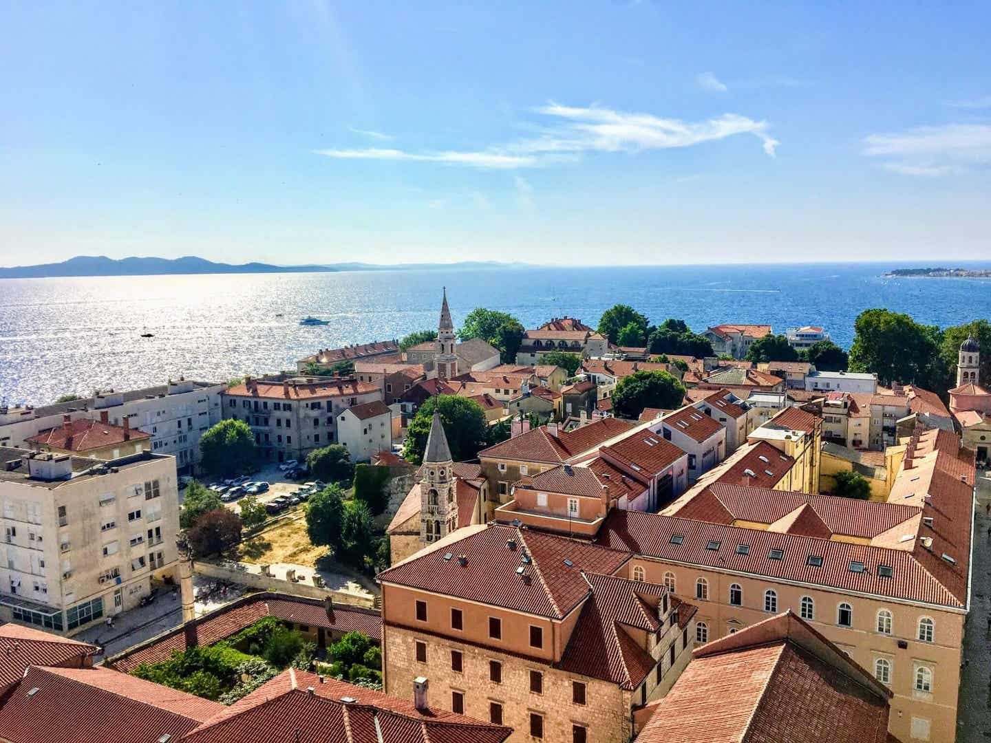 Zadar von oben 