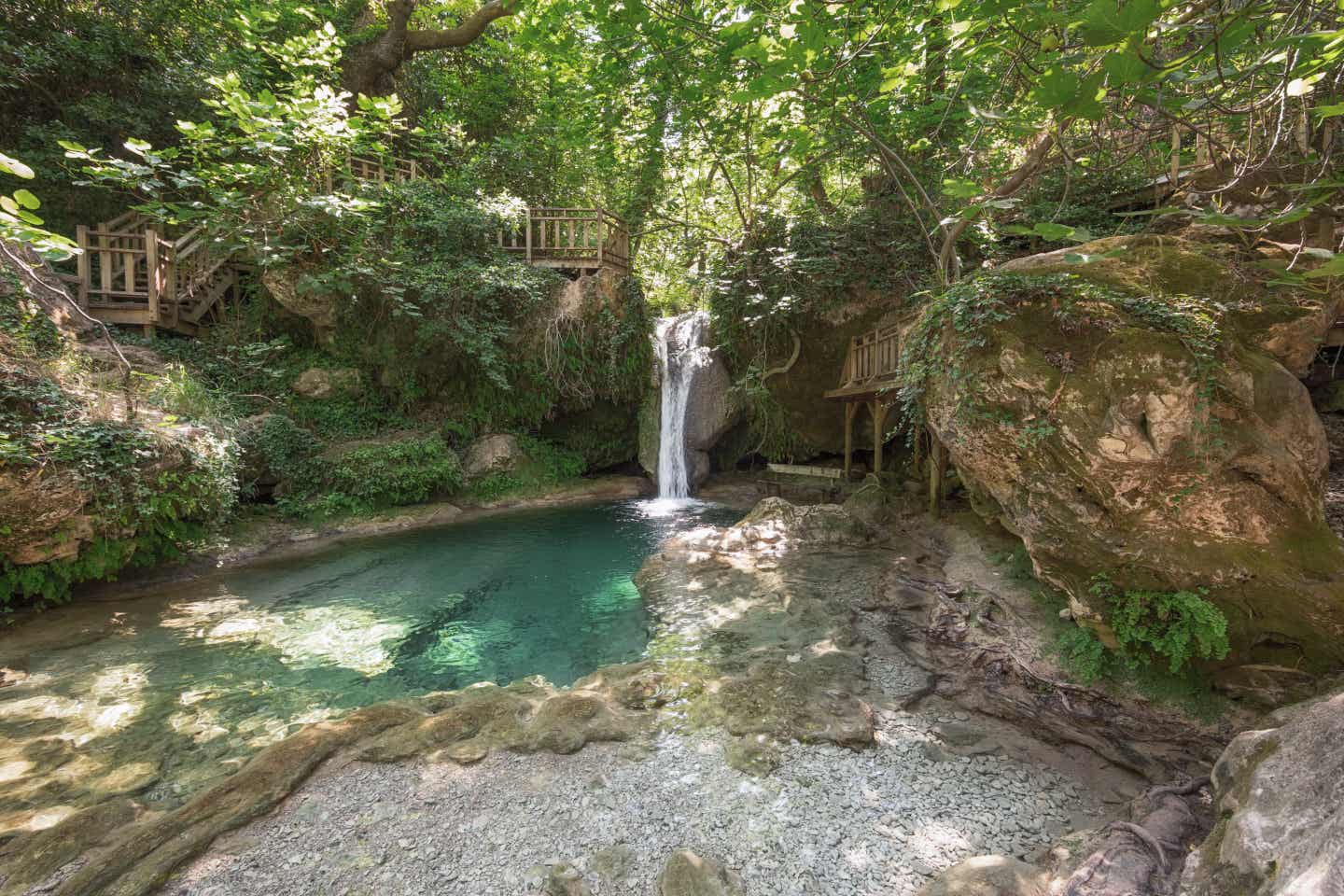 Unterwegs im Grünen: Wasserfall in Marmaris