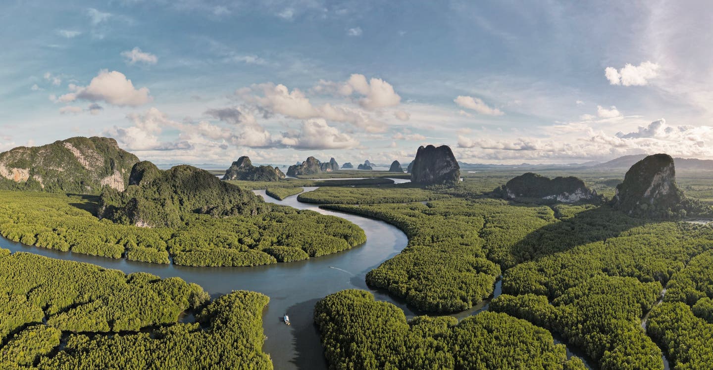 Rundreisen entdecken - Asien, Thailand Blick auf Phang Nga Bucht