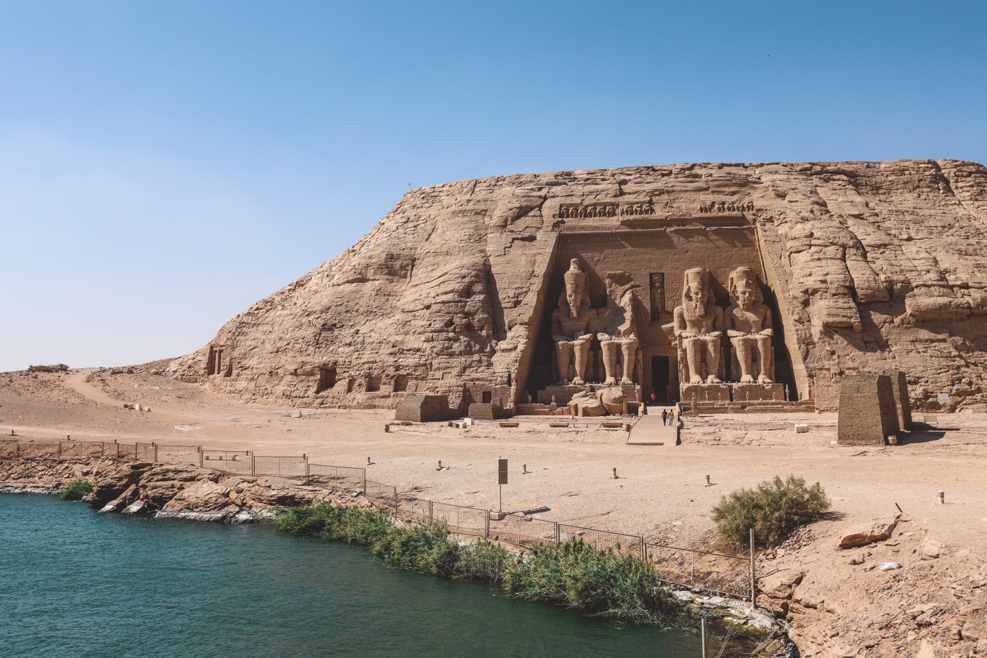 Kreuzfahrt auf dem Nil - Blick auf Abu Simbel in Ägypten