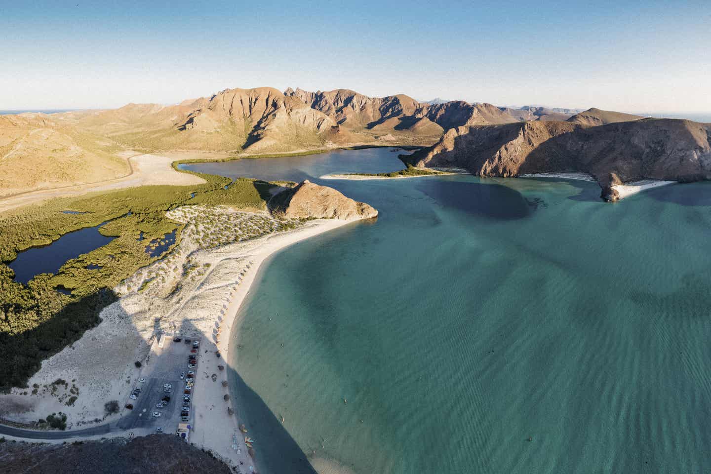 Mexiko beste Reisezeit: La-Paz-Strand in Baja California Sur