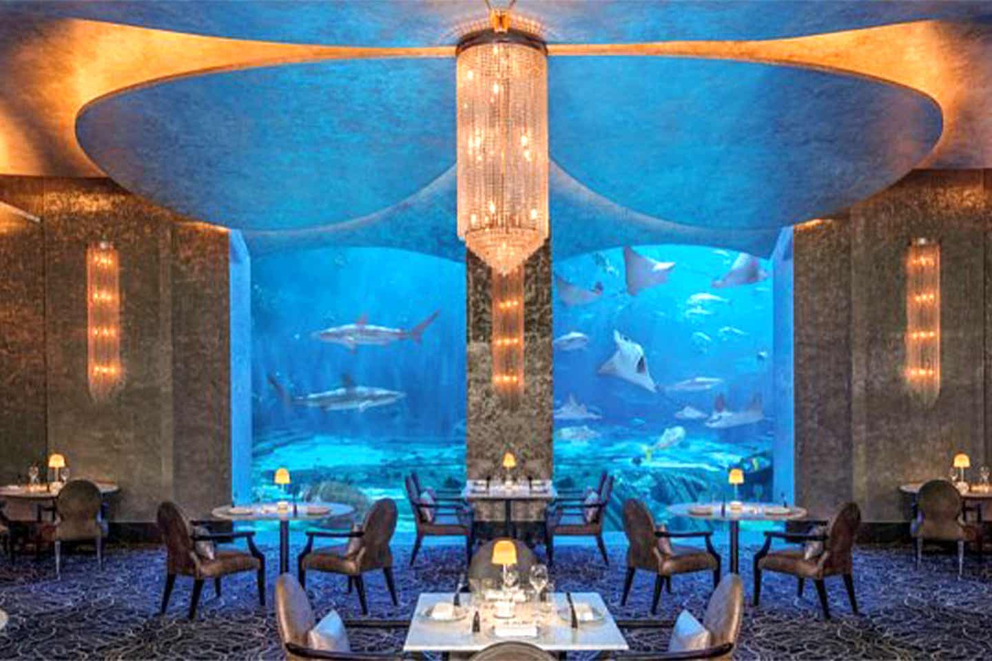 Dinner in Dubai: Ossiano Restaurant mit Aquarium