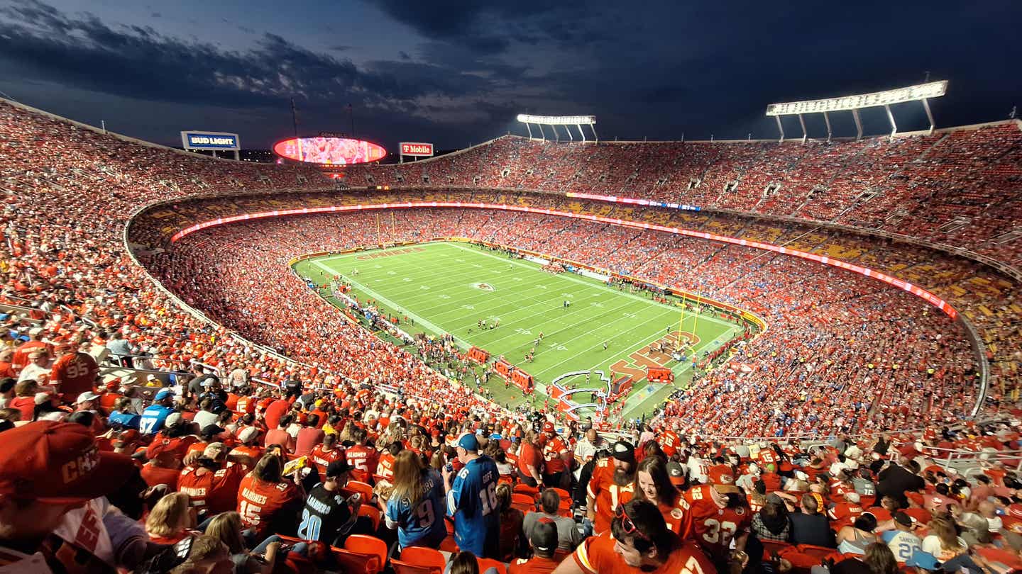 Spiel der Kansas City Chiefs – Fans im Stadion