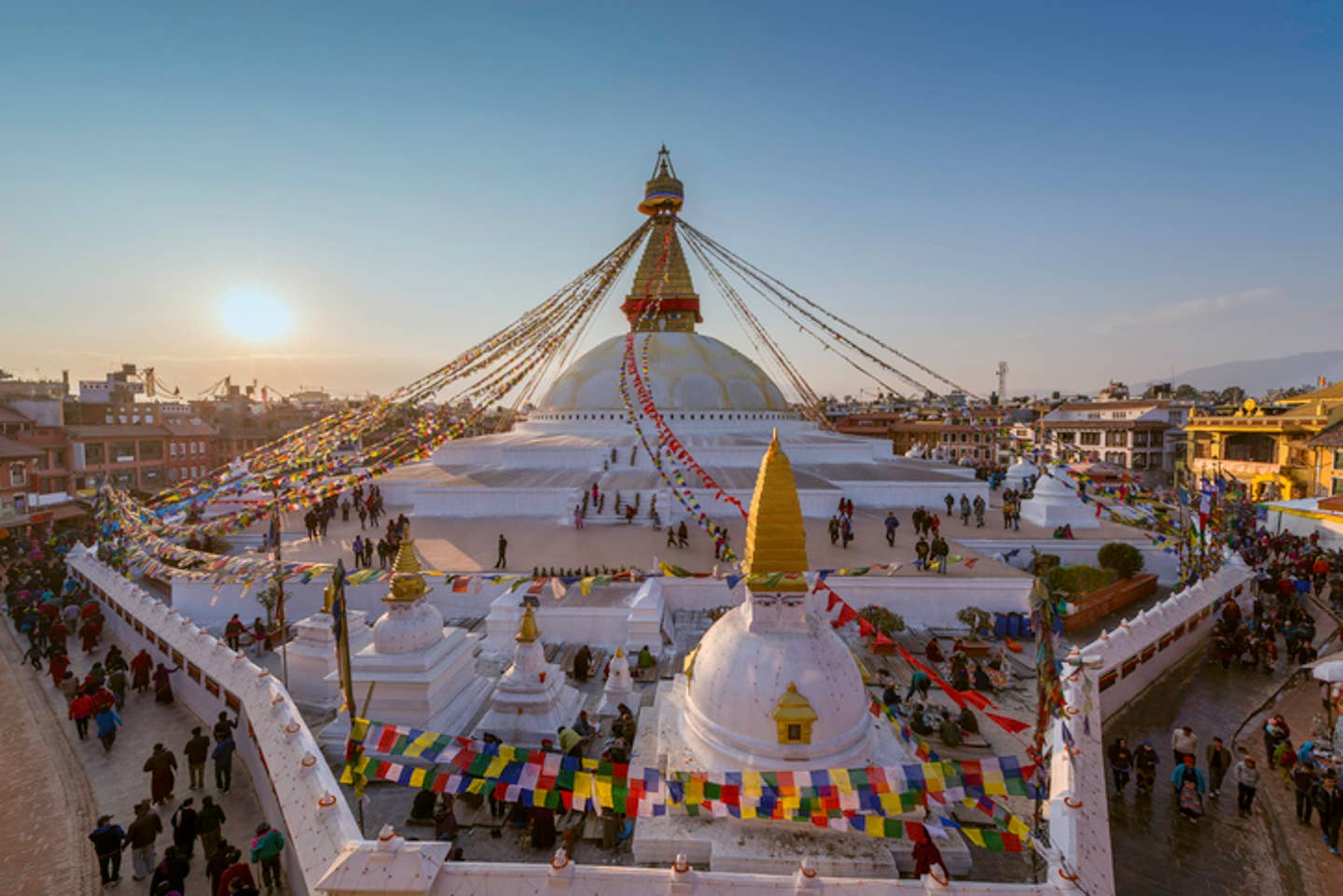Rundreisen Nepal: der Tempal Stupa Bodnath in Kathmandu Rundreisen Nepal: der Tempal Stupa Bodnath in Kathmandu