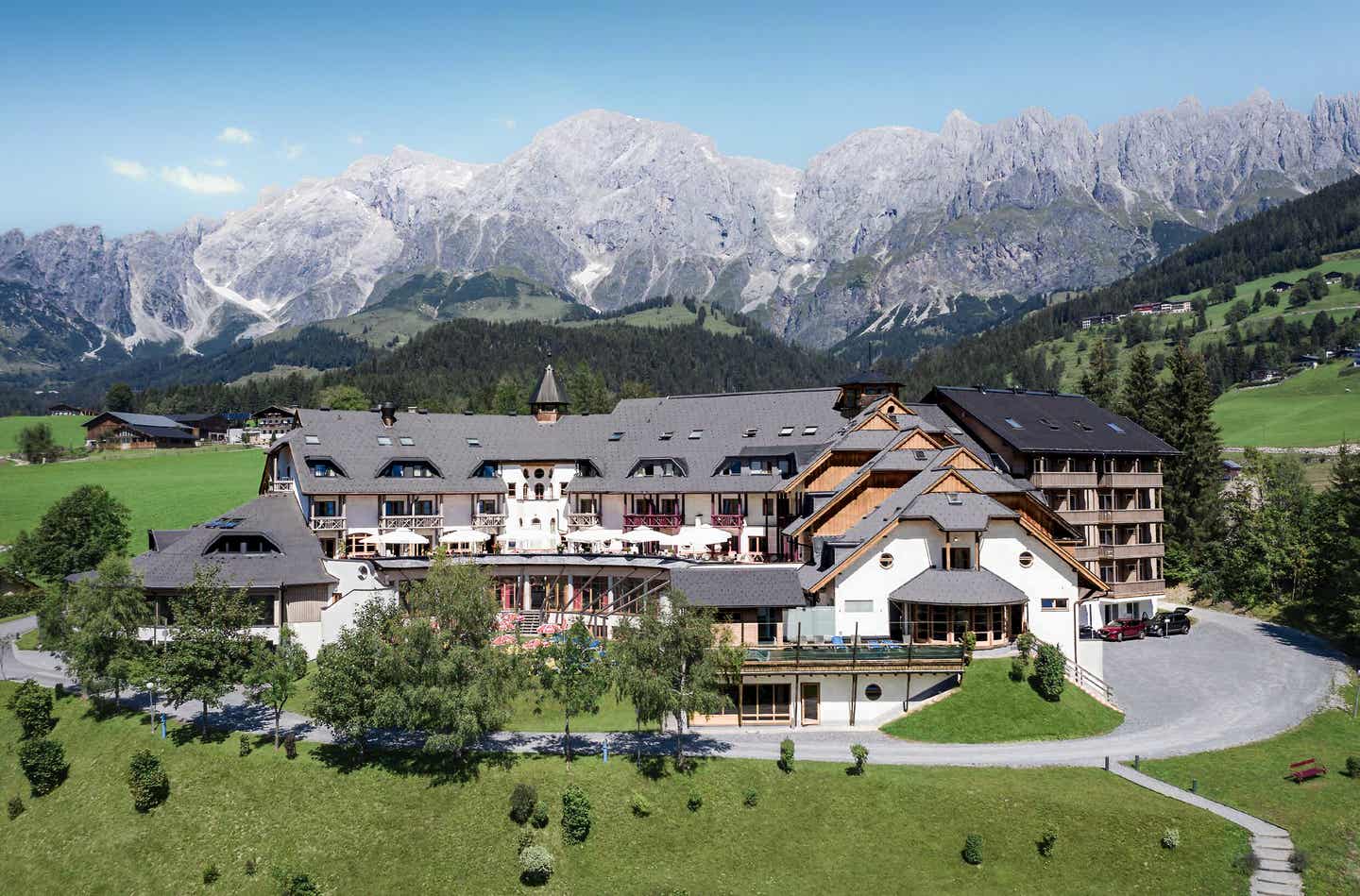 Ausblick auf den Aldiana Club Hochkönig im Salzburger Land