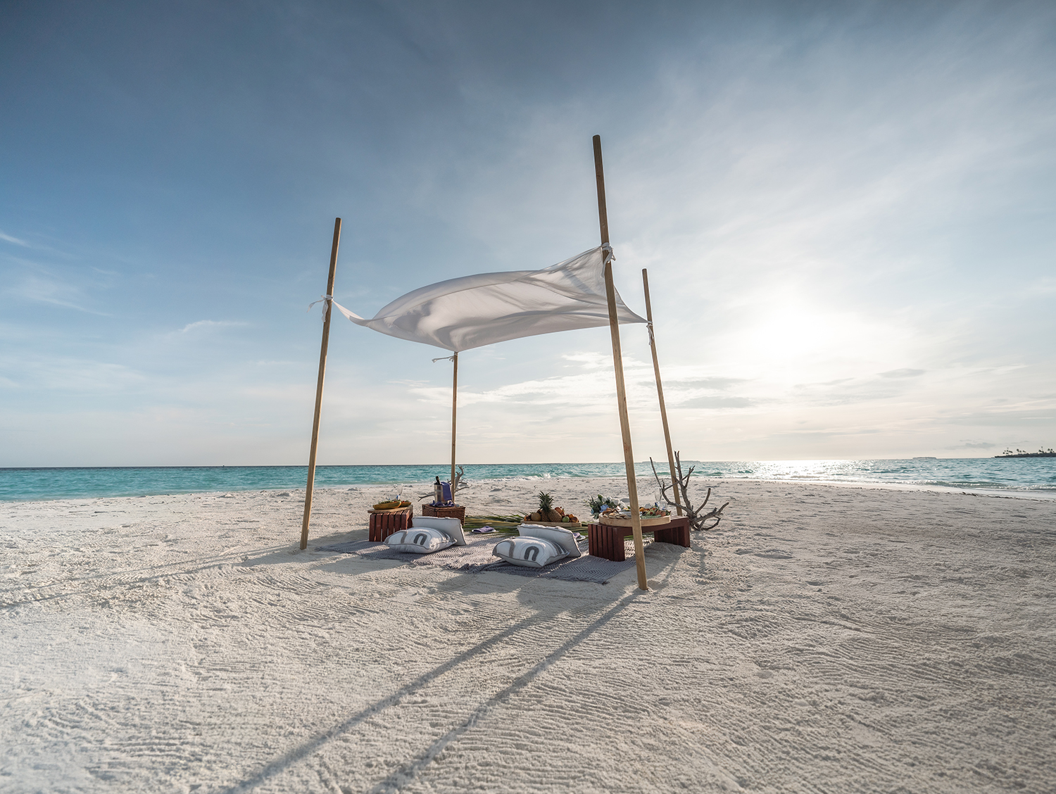 Die schönsten Erwachsenenhotels: Picknick am Strand Malediven