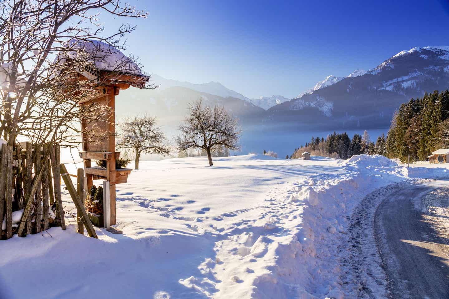 Sonnige Winterlandschaft in Kitzbühel 