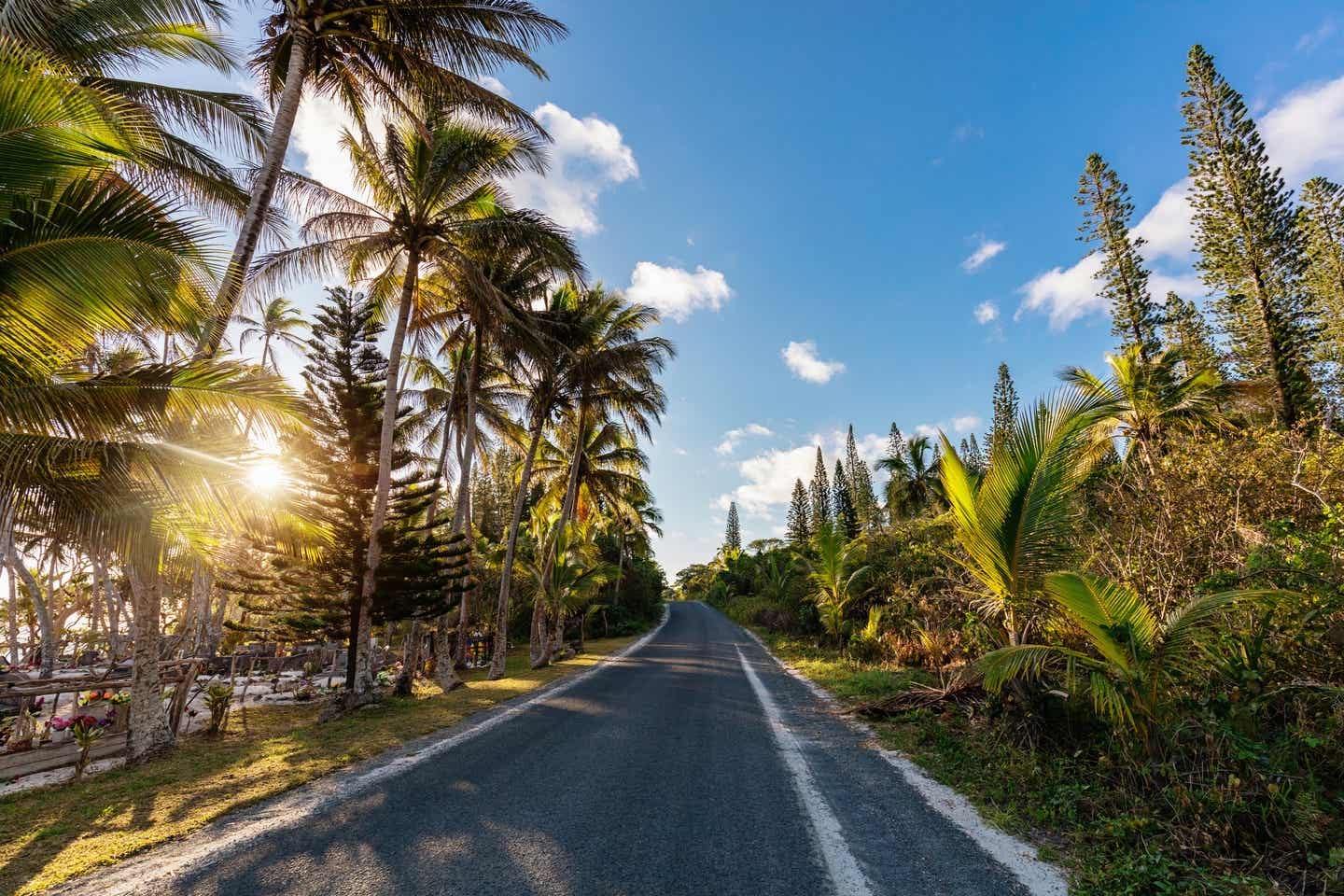 Island Country Road in Neukaledonien