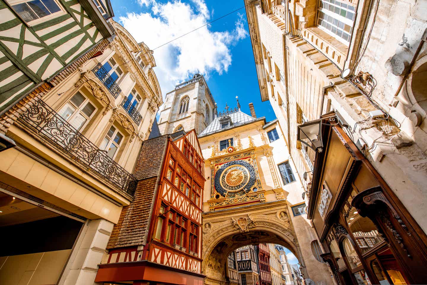 Urlaub an der Normandie – Große Uhr von Rouen